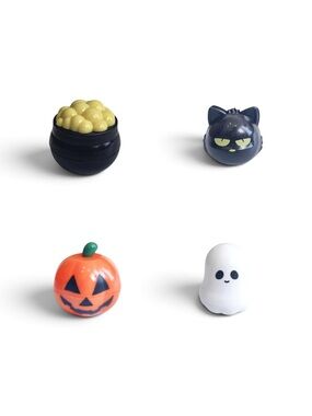 Halloween Stampers- Pumpkin, Ghost, Black Cat and Bubbling Cauldron 8pc Pack Set